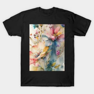 watercolor flowers T-Shirt